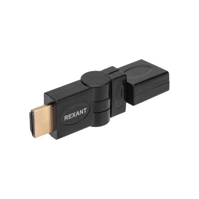 Переходник штекер HDMI - гнездо HDMI поворотный Rexant 17-6813